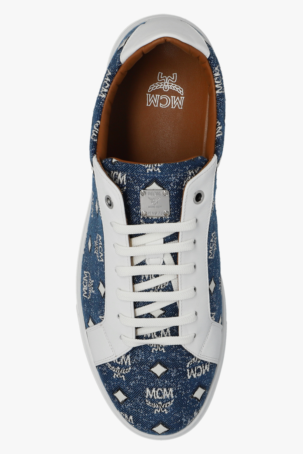 【関税&送料込】Mcm Printed Canvas Terrain Sneakers MCM Terrain Sneaker in Cognac | Smart Closet